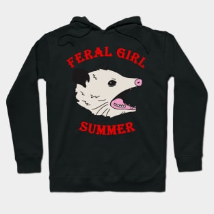 Feral-Girl-Summer-Opossum Hoodie